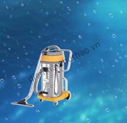 Máy hút bụi công nghiệp Hiclean HC 80 có cả chức năng hút bụi khô và hút nước nhanh chóng